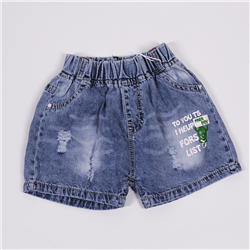 Bán Quần short jean bé trai in chữ (1-10T)
