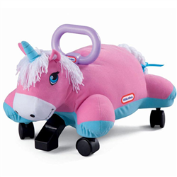 Bán Chòi chân thú bông ngựa 1 sừng Pillow Racers Unicorn LT-627385M