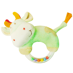 Bán Đồ chơi bông mềm tay cầm lục lạc con bò Winnie TO25V07