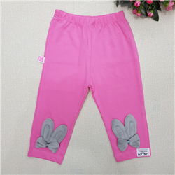 Bán Quần dài cotton bé gái đính tai thỏ (1-6T)