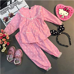 Bán Bộ Pijama tiểu thư phối ren (1-5T)