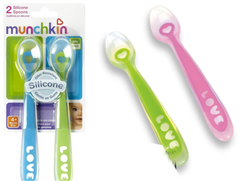 Bán Bộ 2 thìa silicone Munchkin cho bé(Two Silicone Spoons)