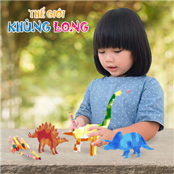 Bán Bộ đồ chơi lắp ghép và tô màu: Thế giới Khủng Long
