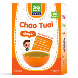 Bán Cháo tươi nhuyễn thịt thăn & cà rốt SG Food