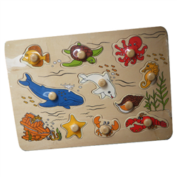 Bán Đồ chơi gỗ toptoys - Bảng nhận hình sinh vật biển 98106