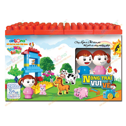 Bán Đồ chơi Antona No.212C - Nông trại vui vẻ (290 chi tiết)