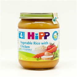 Bán Dinh dưỡng đóng lọ HiPP thịt gà, cơm nhuyễn và rau tổng hợp (125g)