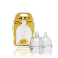 Bán Núm ty silicone siêu mềm Yoomi (0M+, dòng chảy chậm)