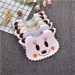 Bán Yếm nút cotton in hình thú cho bé (nhiều màu)