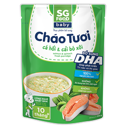 Bán Cháo tươi Baby SG Food - Cá hồi & cải bó xôi 240g (10M+)