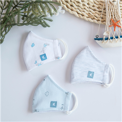 Bán Khẩu trang trẻ em Miomio màu xanh (3 chiếc/set)