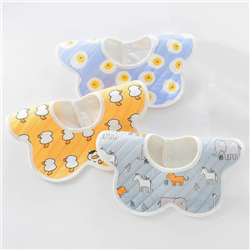 Bán Sét 3 yếm nỉ cổ tròn in hình cho bé (nhiều màu)