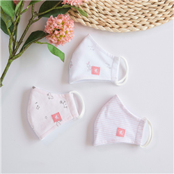 Bán Khẩu trang trẻ em Miomio màu hồng (3 chiếc/set)