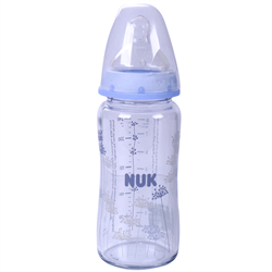 Bán Bình sữa Nuk 745054 240ml (thủy tinh, núm silicone)