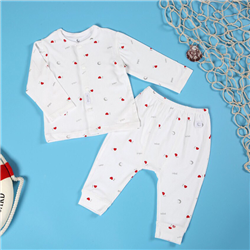Bán Bộ sơ sinh dài tay cài giữa Petit Moon (0-6M)