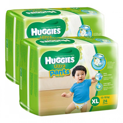 Bán Tã - bỉm quần cao cấp Huggies Ultra XL24 cho bé trai