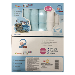 Bán Khăn sữa sợi tre cao cấp Green Life 3 lớp (Hộp 6c)