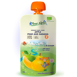 Bán Dinh dưỡng trái cây Fleur Alpine Organic Táo, lê, chuối