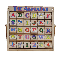Bán C603C - Alphabet tiếng Anh - Đồ chơi gỗ Etic