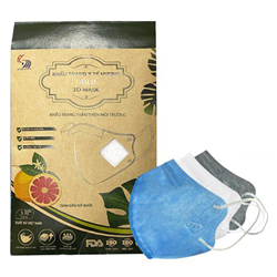Bán Khẩu trang y tế cao cấp Gold 3D Mask Trường Dương hương tinh dầu vỏ bưởi (5c/túi)