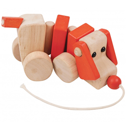 Bán Đồ chơi gỗ hình chú chó kéo dây C555