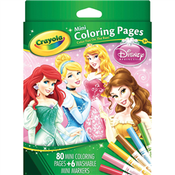 Bán Bộ bút giấy tô màu Crayola hình công chúa Disney