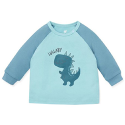 Bán Áo bé trai dài tay raglan Lullaby NH108B (xanh trơn)