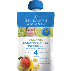 Bán Hỗn hợp ăn dặm chuối, táo, yến mạch Bellamy's Organic