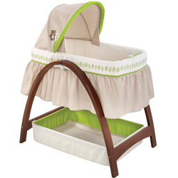 Bán Nôi rung Summer SM26070 Bentwood Bassinet With Monior Baby