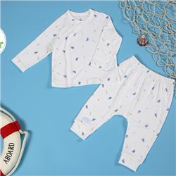 Bán Bộ sơ sinh dài tay cài lệch Petit Moon (0-6M)