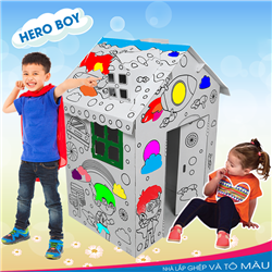 Bán Nhà lắp ghép và tô màu - Hero Boy