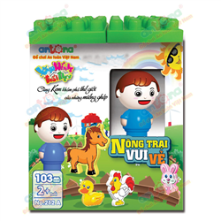 Bán Đồ chơi Antona No.212A - Nông trại vui vẻ (103 chi tiết)