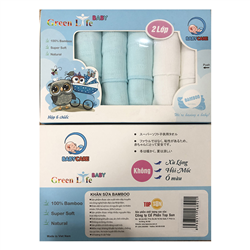 Bán Khăn sữa sợi tre cao cấp Green Life 2 lớp (Hộp 6c)