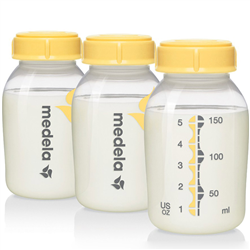 Bán Bộ 3 bình trữ sữa Medela 150ml (nhựa PP, BPA free)