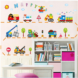 Bán Tranh dán tường đoàn xe happy M035