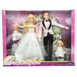 Bán Hộp búp bê cô dâu & chú rể 1610 M135