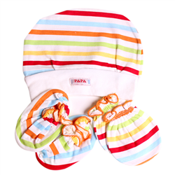Bán Bộ mũ, bao chân tay cho bé sơ sinh Papa