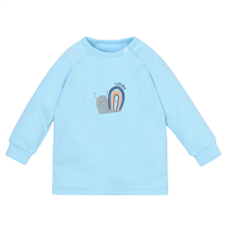 Bán Áo dài tay Raglan bé trai Lullaby NH673P - xanh nhạt