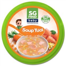 Bán Soup tươi Sài Gòn Food cá hồi cà rốt 240g 12+