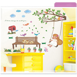 Bán Tranh dán tường cùng bé vui chơi M003