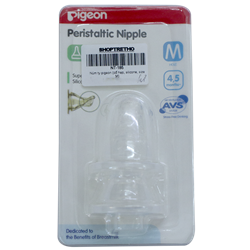 Bán Núm ty Pigeon size M (cổ hẹp, silicone)