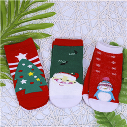 Bán Set 3 đôi tất chống trơn Noel (6-24M)