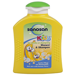 Bán Tắm gội cho bé hương chuối Sanosan Shampoo Banana 200ml