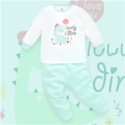 Bán Bộ cài vai dài tay Lullaby NH135B (trắng xanh ngọc)