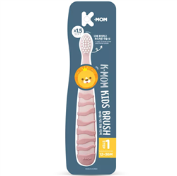 Bán Bàn chải đánh răng trẻ em K-Mom 12-36m màu hồng KM13400