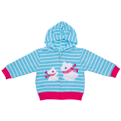 Bán Áo khoác cotton họa tiết kẻ TA cho bé gái (1-3T)