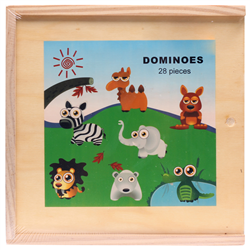 Bán Đồ chơi gỗ hoạt hình - Domino thú rừng 93856B