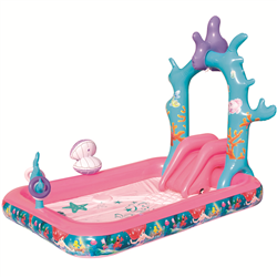 Bán Bể phao liên hoàn cầu trượt Disney princess 91051B