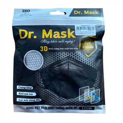 Bán Khẩu trang 3D than hoạt tính 4 lớp Dr. Mask (3c/túi)