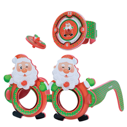 Bán Kính 3D đồng hồ con quay Kibu (mắt kính tròn) - Ông già Noel